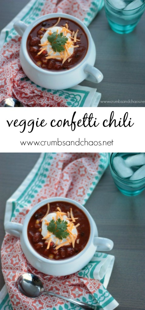 Veggie Confetti Chili Collage