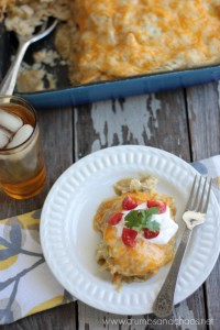 Green Chile Enchilada Bake | Crumbs and Chaos