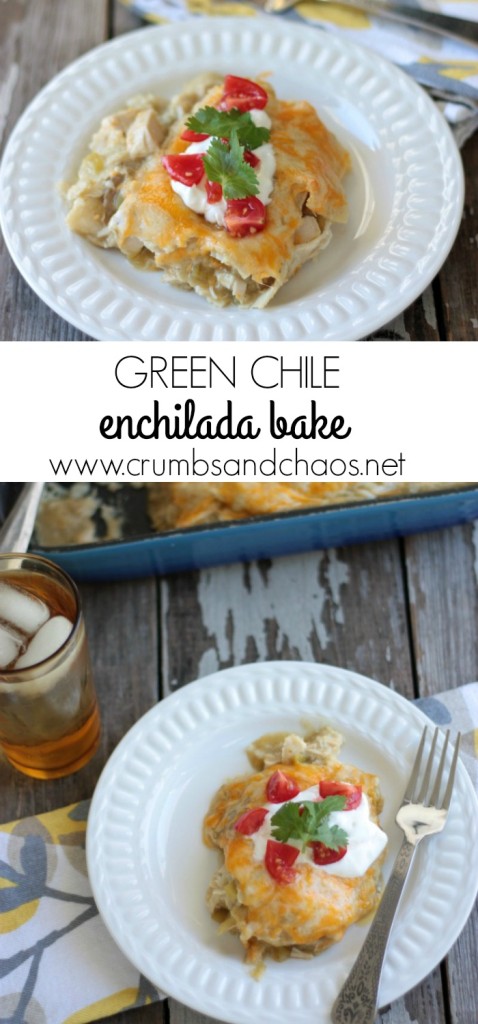 Green Chile Enchilada Bake | Crumbs and Chaos