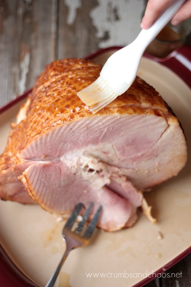 Maple Mustard Glazed Ham | Crumbs and Chaos