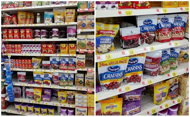 Craisins at Walmart Collage