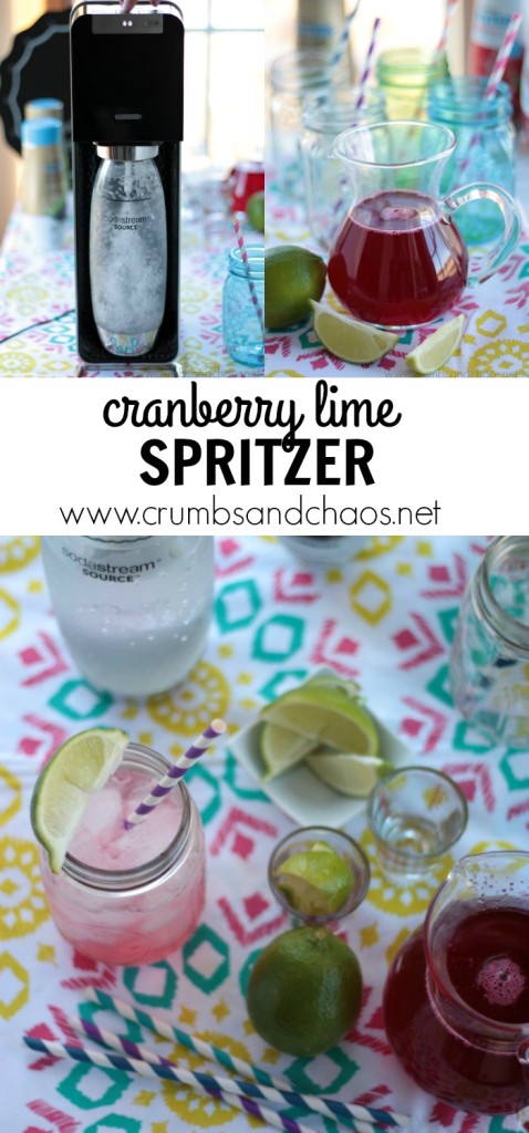 Cranberry Lime Spritzer | Crumbs and Chaos