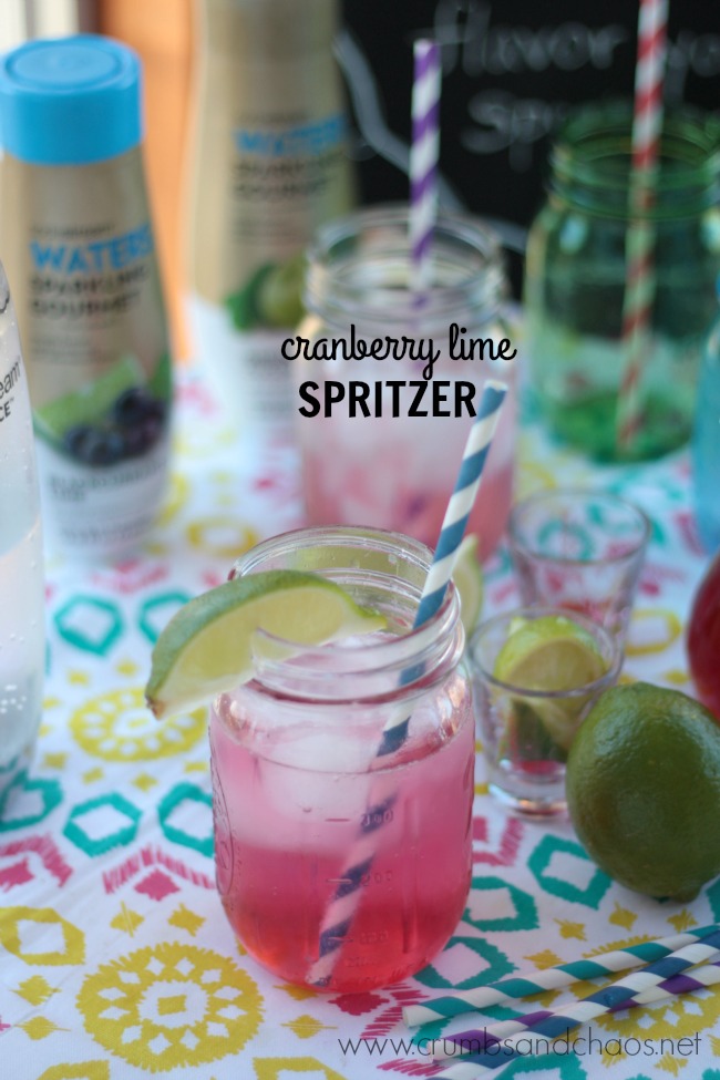 Cranberry Lime Spritzer | Crumbs and Chaos