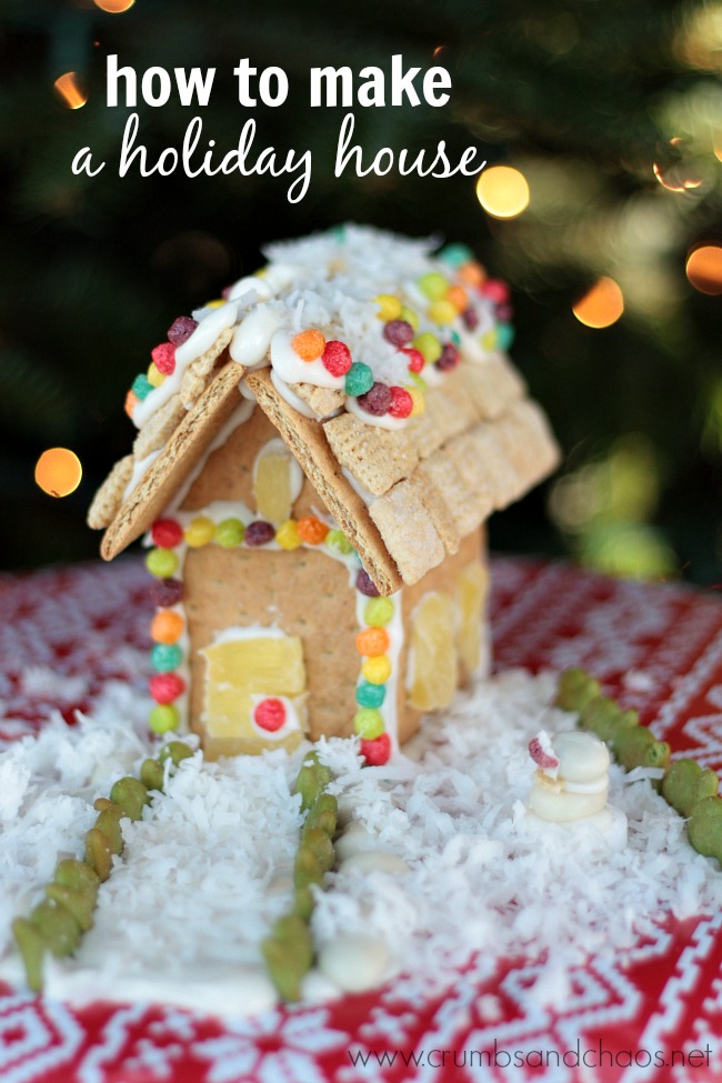 How to Make a Graham Cracker Holiday House | Crumbs and Chaos