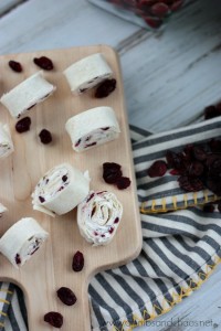 Spicy Cranberry Goat Cheese Pinwheels | Crumbs and Chaos