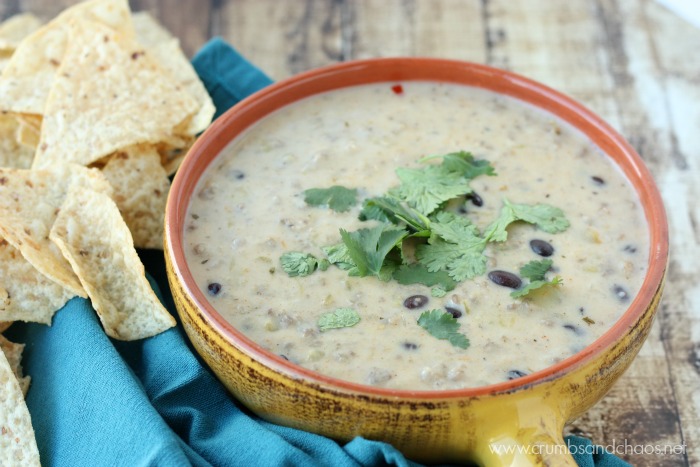 Easy to make, Cheesy Sausage Salsa Verde Dip is packed full of flavor and so good!!