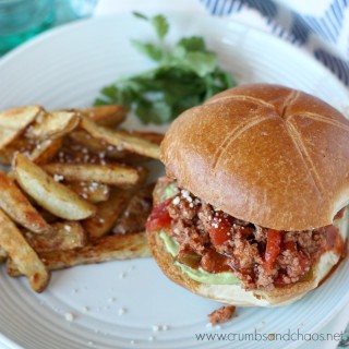 Sloppy Taco Burgers | Crumbs and Chaos