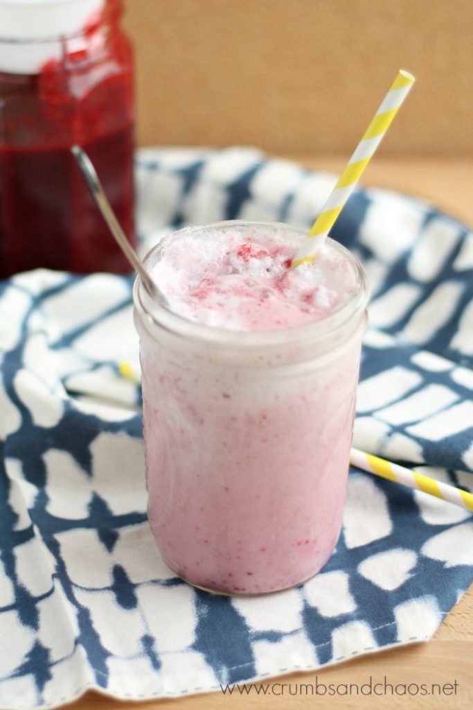 Mixed Berry Ice Cream Soda | Crumbs and Chaos