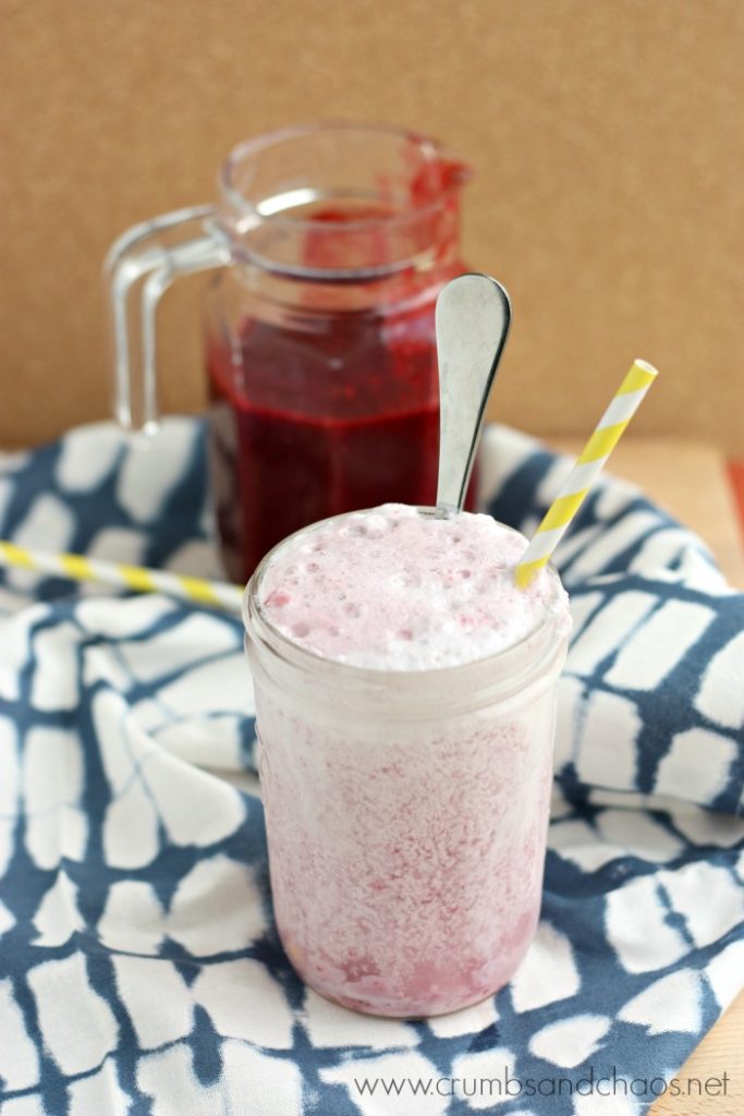 Mixed Berry Ice Cream Soda | Crumbs and Chaos