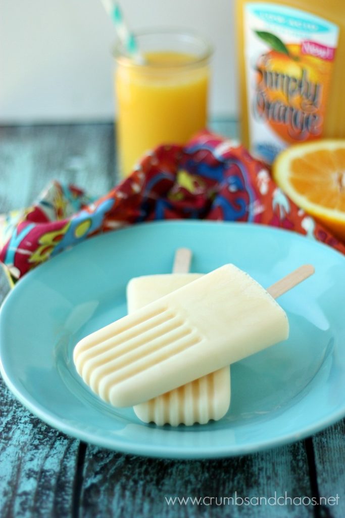 Creamy and cool, 2 Ingredient Orange Popsicles are so simple to make. You'll be enjoying this sweet, frozen treat in no time at all!