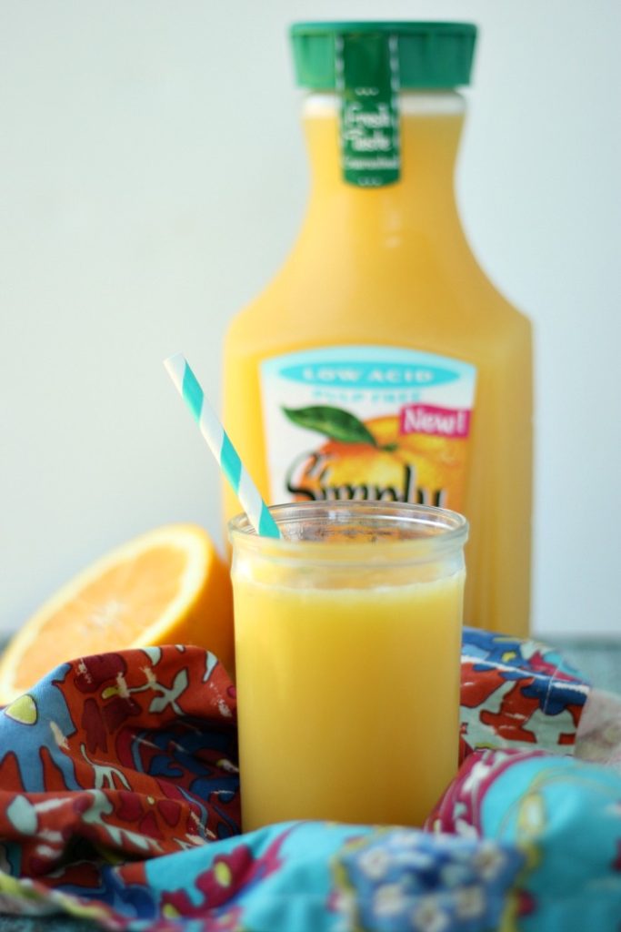 Simply OJ in glass