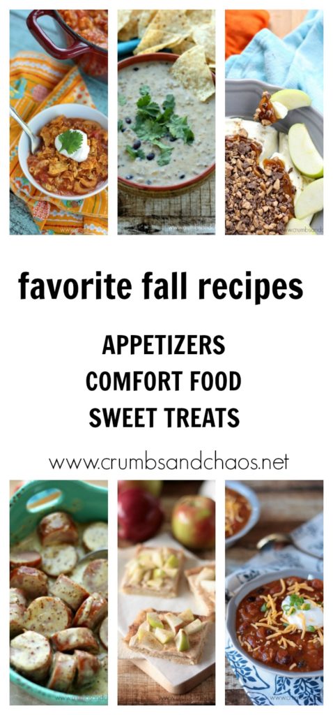 Our Favorite Fall Recipes all in one place! Appetizers, comfort food and sweet treats