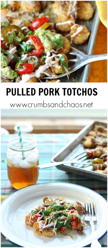 Your entire family will love this twist on nachos! Pulled Pork Totchos are delicious any night of the week!