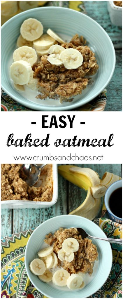 This easy baked oatmeal is a comforting, hot breakfast the whole family will love!