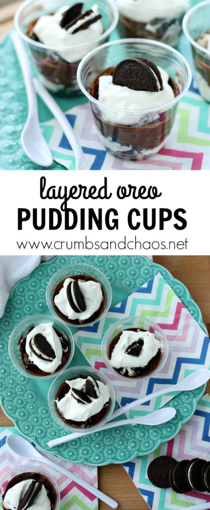 Easy Layered Oreo Pudding Cups are perfect for any occasion and are a delicious make ahead dessert!