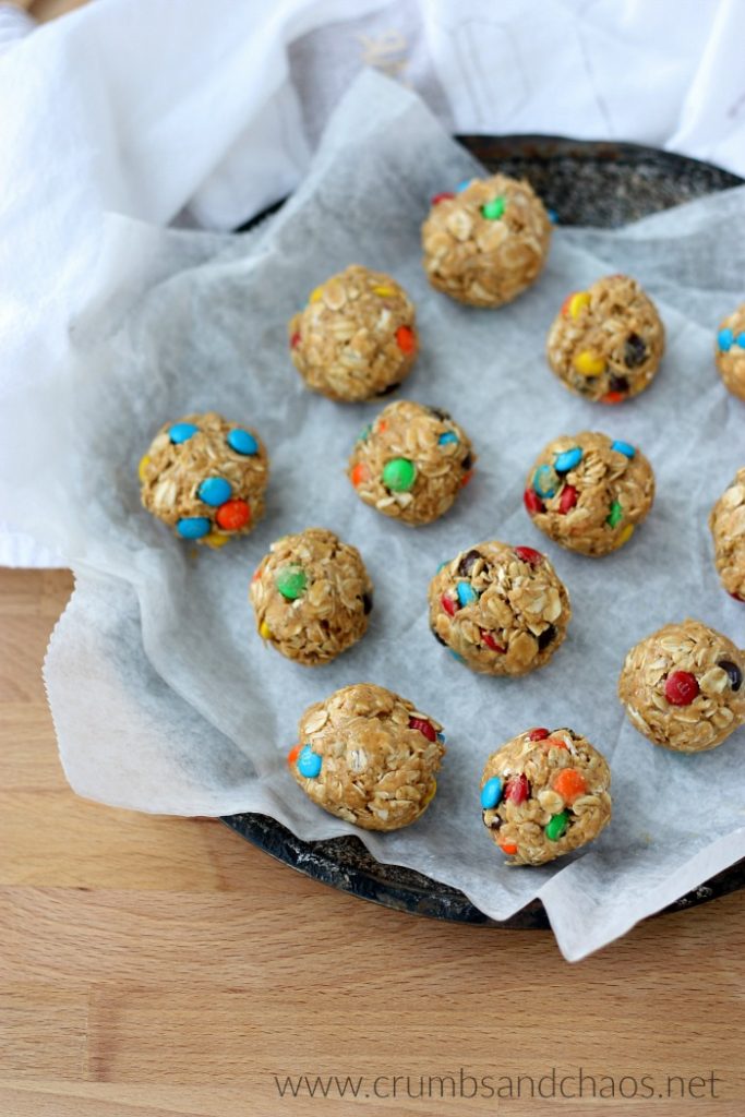 Easy M&M Snack Bites are great to have on hand for easy anytime snacking and you only need 5 ingredients to make them!