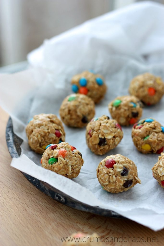 Easy M&M Snack Bites are great to have on hand for easy anytime snacking and you only need 5 ingredients to make them!